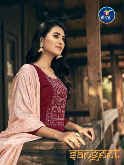 Sangeet By Vitara Embroidery Casual Wear Readymade Suit Collection